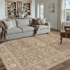 Vintage Living Room Area Rug Machine Washable