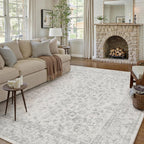 Vintage Living Room Area Rug Machine Washable