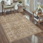 Vintage Living Room Area Rug Machine Washable