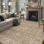 Vintage Living Room Area Rug Machine Washable