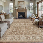 Vintage Living Room Area Rug Machine Washable