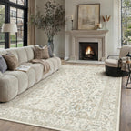 Vintage Living Room Area Rug Machine Washable
