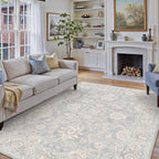 Vintage Living Room Area Rug Machine Washable