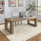 Vintage Living Room Area Rug Machine Washable