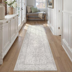 Vintage Living Room Area Rug Machine Washable