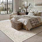 Vintage Living Room Area Rug Machine Washable