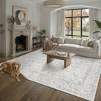 Vintage Living Room Area Rug Machine Washable