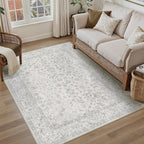 Vintage Living Room Area Rug Machine Washable