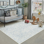 Vintage Living Room Area Rug Machine Washable
