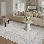 Vintage Living Room Area Rug Machine Washable