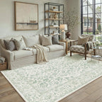 Vintage Living Room Area Rug Machine Washable