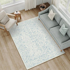 Vintage Living Room Area Rug Machine Washable
