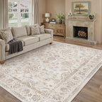 Vintage Living Room Area Rug Machine Washable