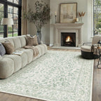 Vintage Living Room Area Rug Machine Washable