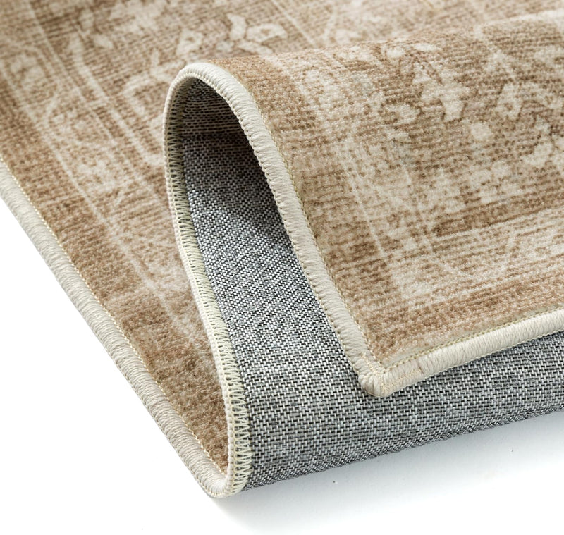 Vintage Living Room Area Rug Machine Washable