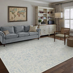 Vintage Living Room Area Rug Machine Washable