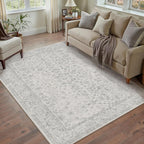 Vintage Living Room Area Rug Machine Washable