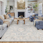 Vintage Living Room Area Rug Machine Washable