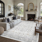 Vintage Living Room Area Rug Machine Washable