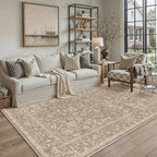 Vintage Living Room Area Rug Machine Washable