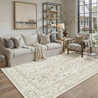 Vintage Living Room Area Rug Machine Washable
