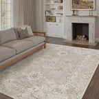 Vintage Living Room Area Rug Machine Washable