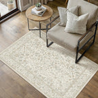 Vintage Living Room Area Rug Machine Washable