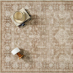 Vintage Living Room Area Rug Machine Washable