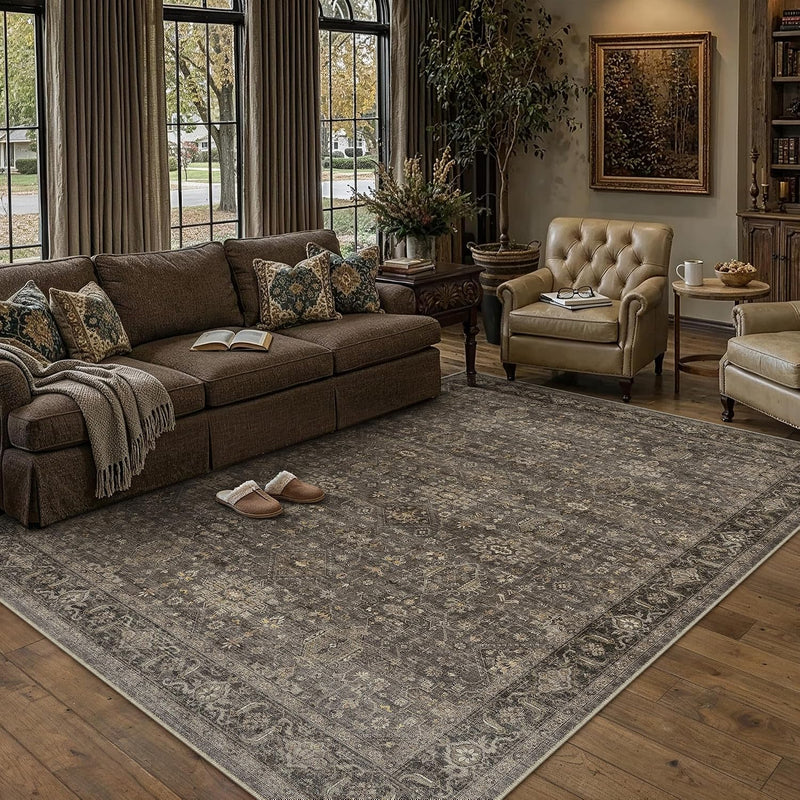 Vintage Rugs Living Room Rug Washable Carpet