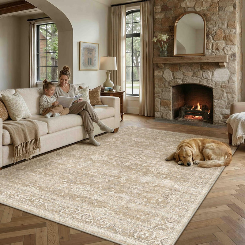 Vintage Rugs Living Room Rug Washable Carpet