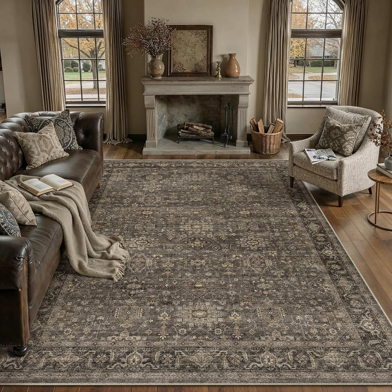 Vintage Rugs Living Room Rug Washable Carpet