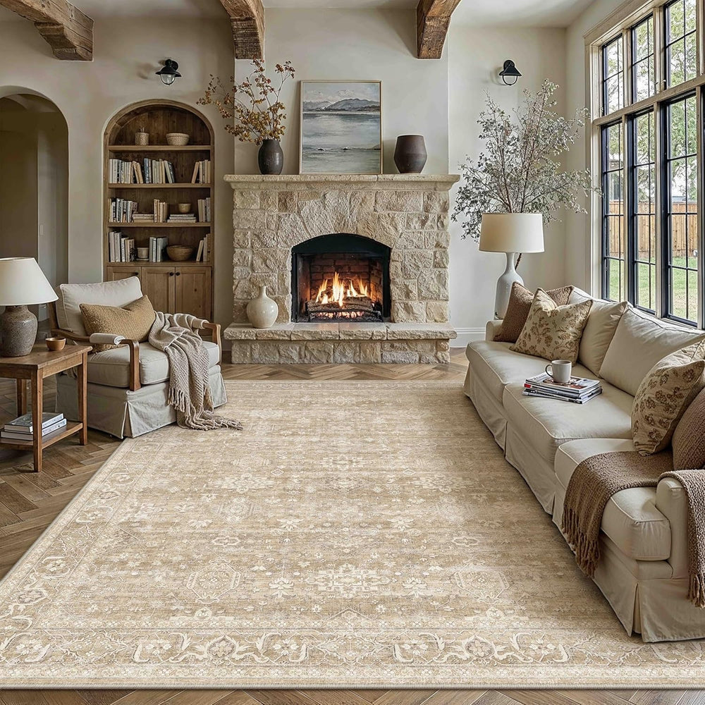 Vintage Rugs Living Room Rug Washable Carpet