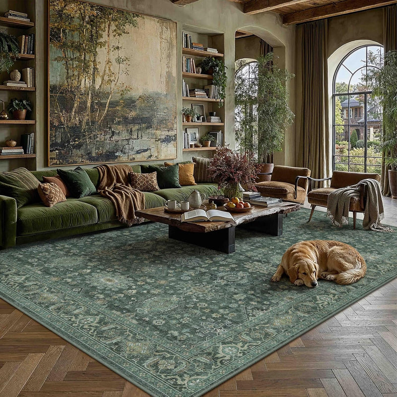 Vintage Rugs Living Room Rug Washable Carpet
