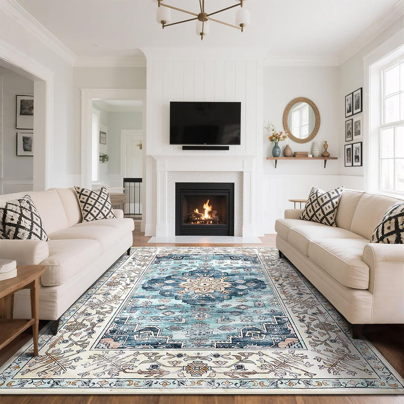 Rugs Living Room Machine Washable Non Slip