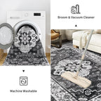 Rugs Living Room Machine Washable Non Slip