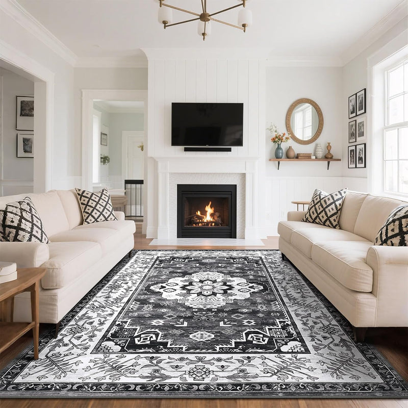 Rugs Living Room Machine Washable Non Slip