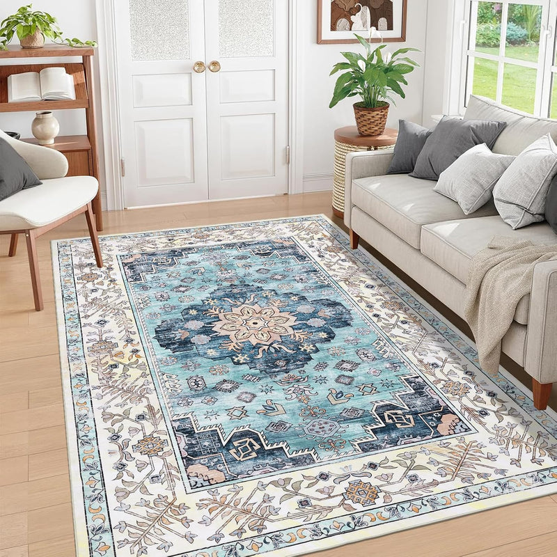 Rugs Living Room Machine Washable Non Slip