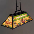 Vintage Pool Table Light 3-Light Rustic Billiards Chandelier