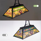 Vintage Pool Table Light 3-Light Rustic Billiards Chandelier