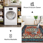 Vintage Rug160x230CM Washable Rugs Living Room Non Slip