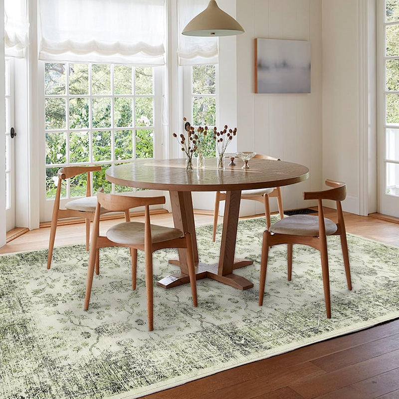 Vintage Rug160x230CM Washable Rugs Living Room Non Slip
