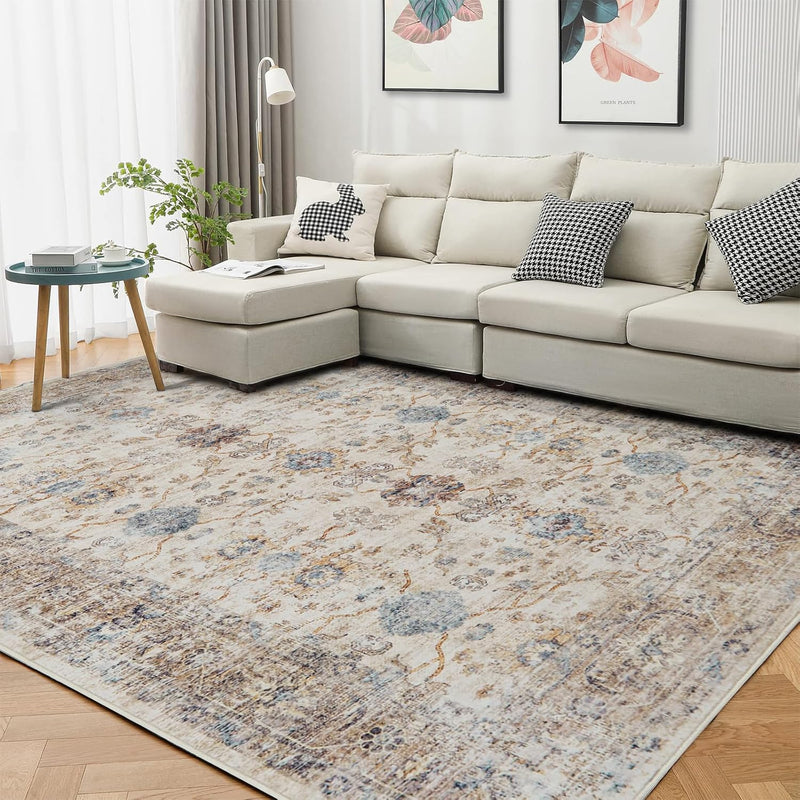 Vintage Rug160x230CM Washable Rugs Living Room Non Slip