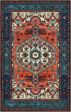 Vintage Rug160x230CM Washable Rugs Living Room Non Slip