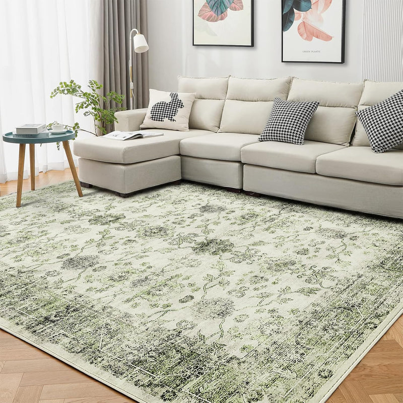 Vintage Rug160x230CM Washable Rugs Living Room Non Slip