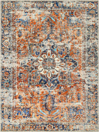 Vintage Rug160x230CM Washable Rugs Living Room Non Slip