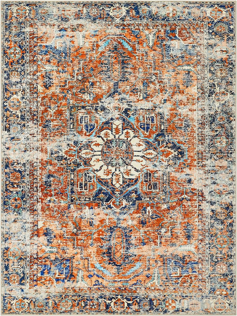 Vintage Rug160x230CM Washable Rugs Living Room Non Slip