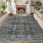 Vintage Rugs Living Room Washable Rug Boho