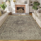 Vintage Rugs Living Room Washable Rug Boho