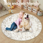 Vintage Rugs Living Room Washable Rug Boho