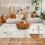 Vintage Rugs Living Room Washable Rug Boho